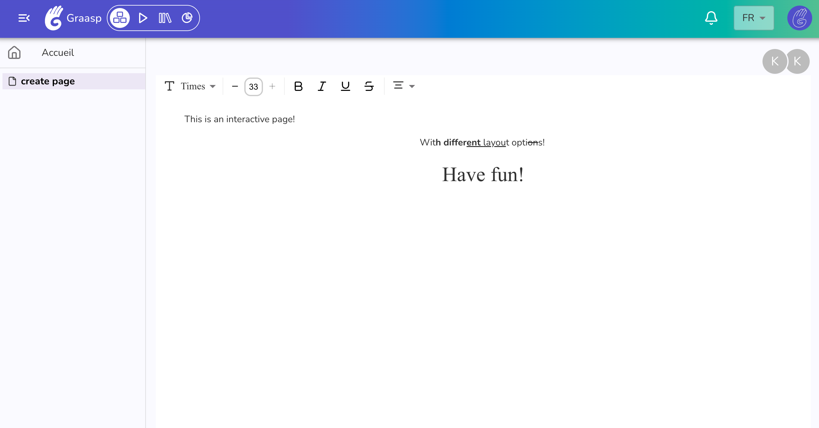 builder page